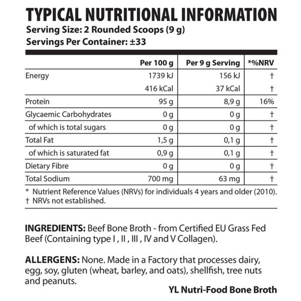 YL Nutri Food Bone Broth Ni 800