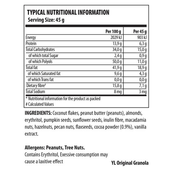 YL Original Granola Ni 800