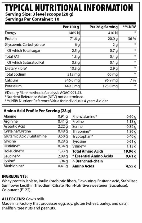 Pure ISO Whey Red Apple Ni