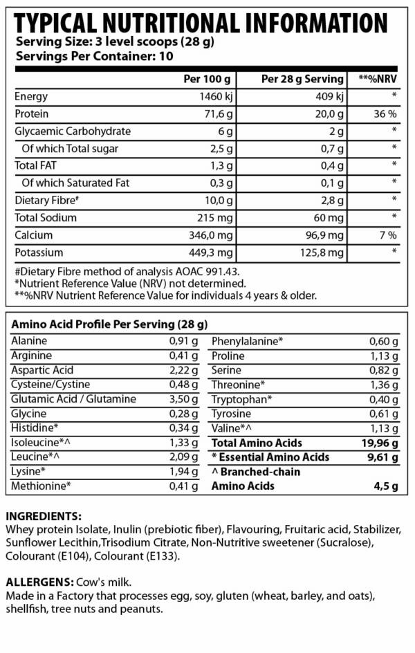 Pure ISO Whey Tropical Ni