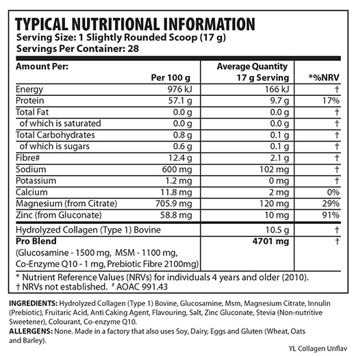 YL Nutricosmetics Pro Drink Elite 476g - Image 8