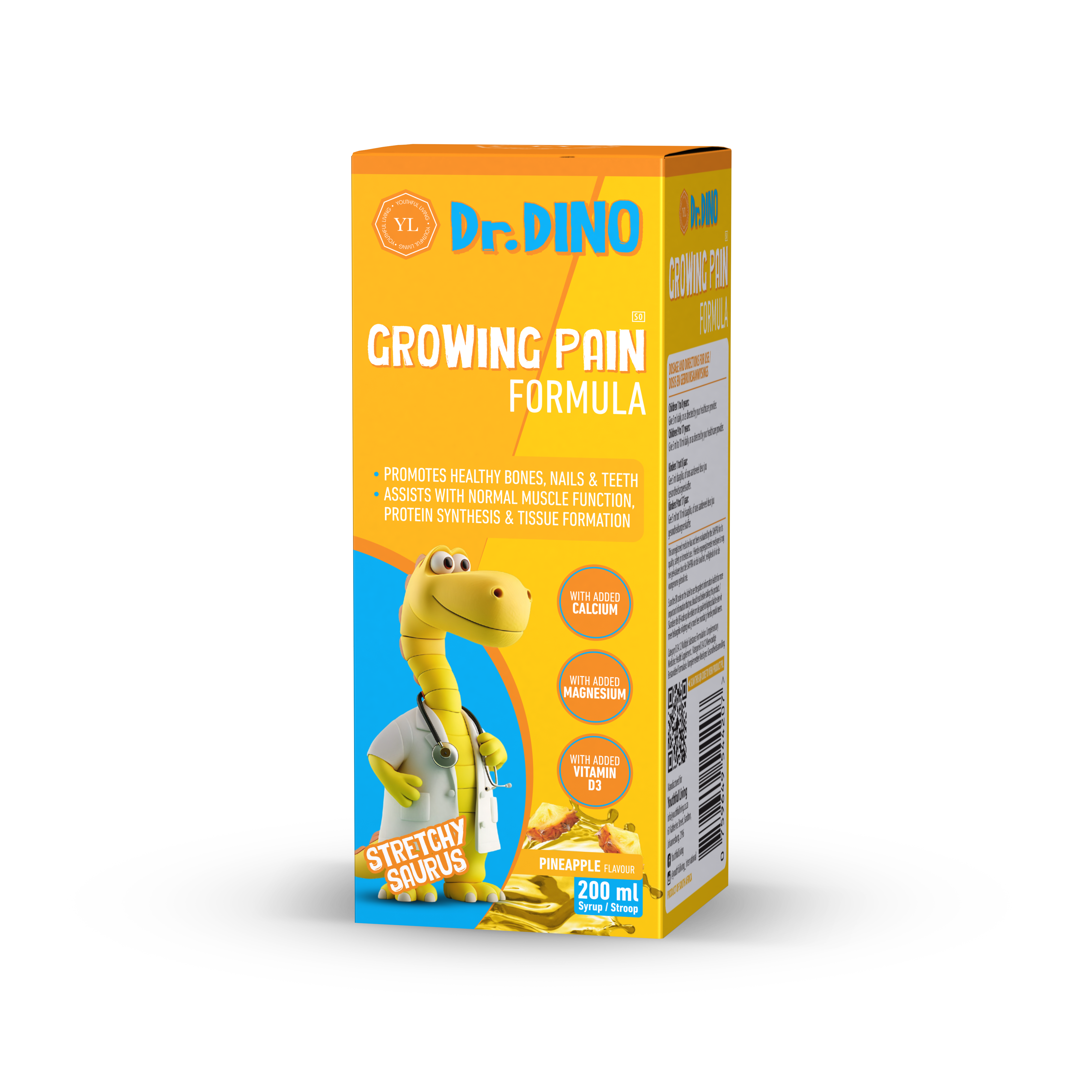 DR DINO Growing Pain 200ml - Stretchy Saurus