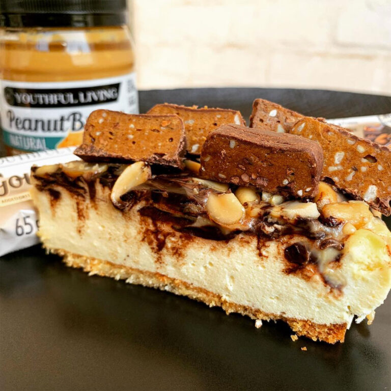 Banting Peanut Butter Swirl Cheese Cake