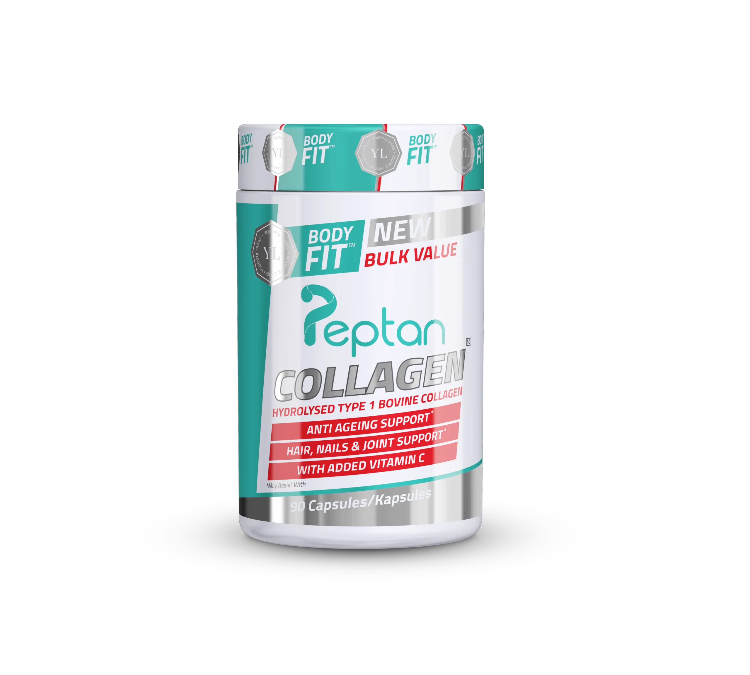 Body Fit Peptan Collagen 90 Capsules