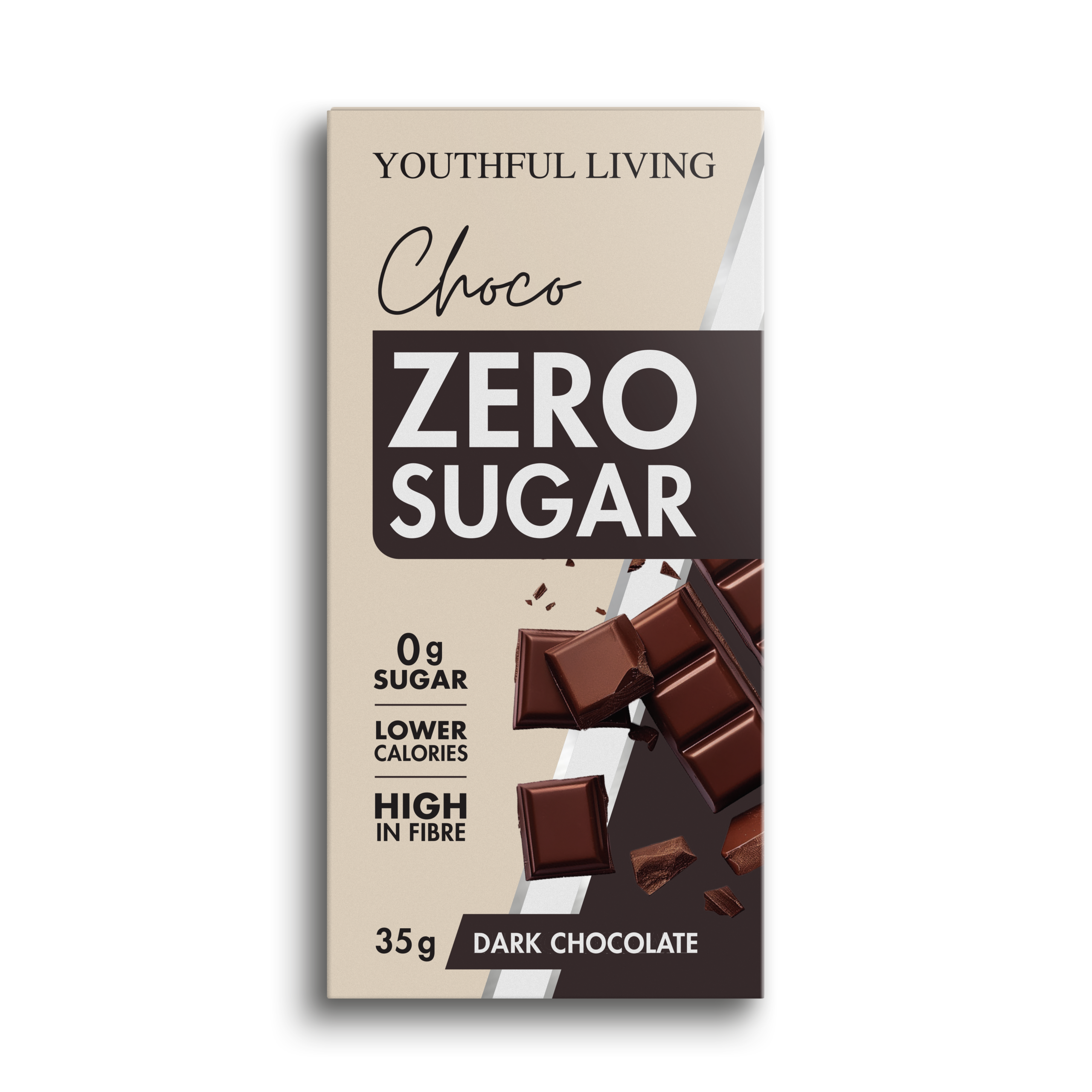 YL Sugar Free Chocolate Slab (15 x 35g)