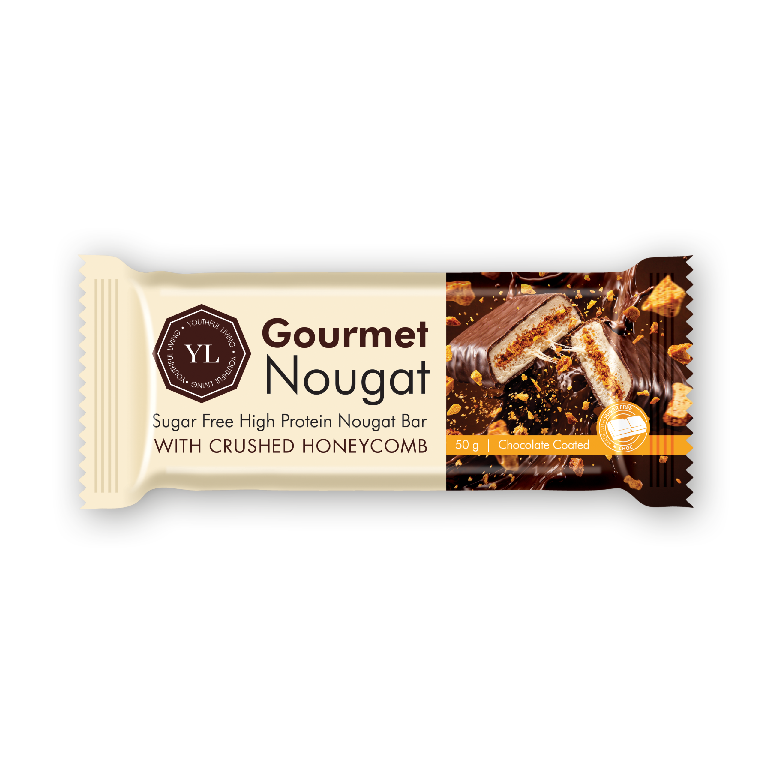 YL Gourmet Nougat HoneyComb (12 x 50g)